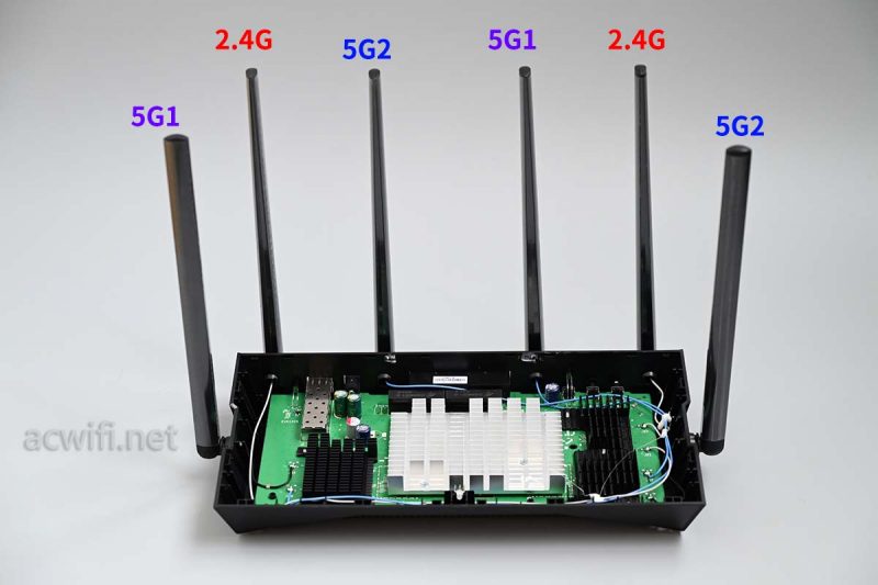 TP三频Wi-Fi 6路由器XTR5460拆机