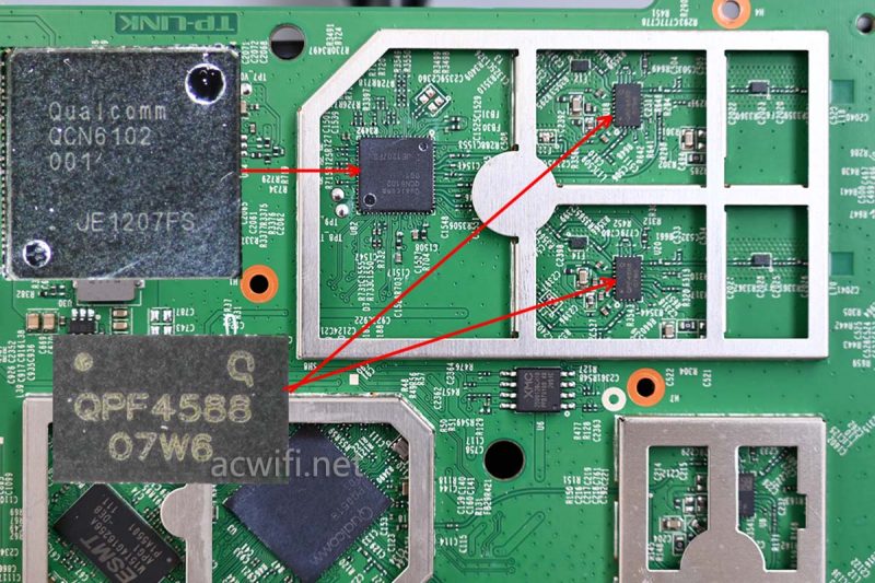 TP三频Wi-Fi 6路由器XTR5460拆机