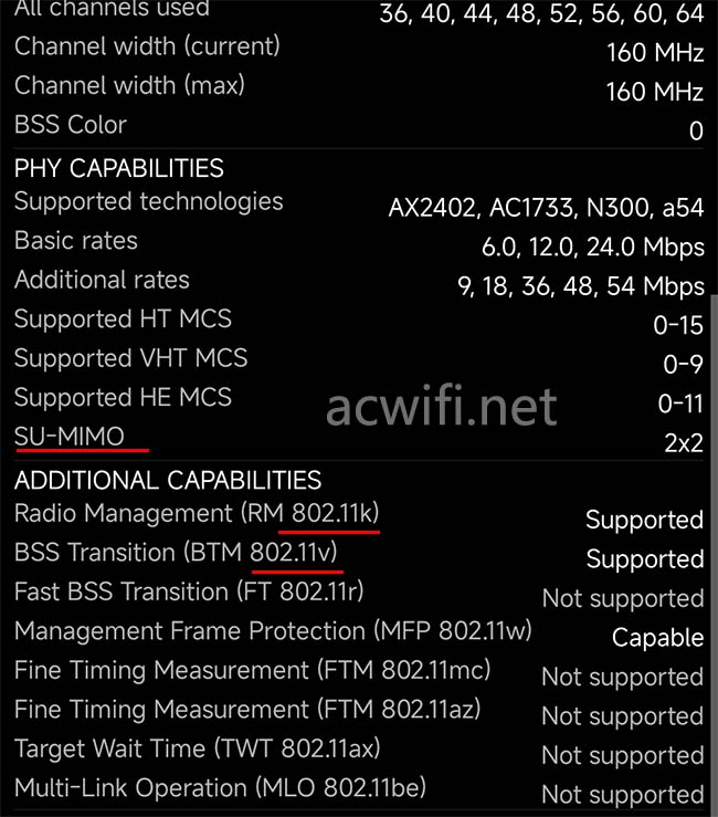 802.11k and 802.11v protocol validation